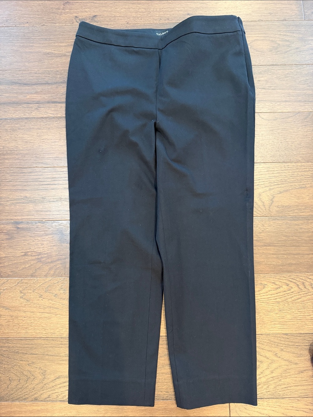 Talbots Black Chatham Crop Straight-Leg Dress Pants Size 10 - C76-063